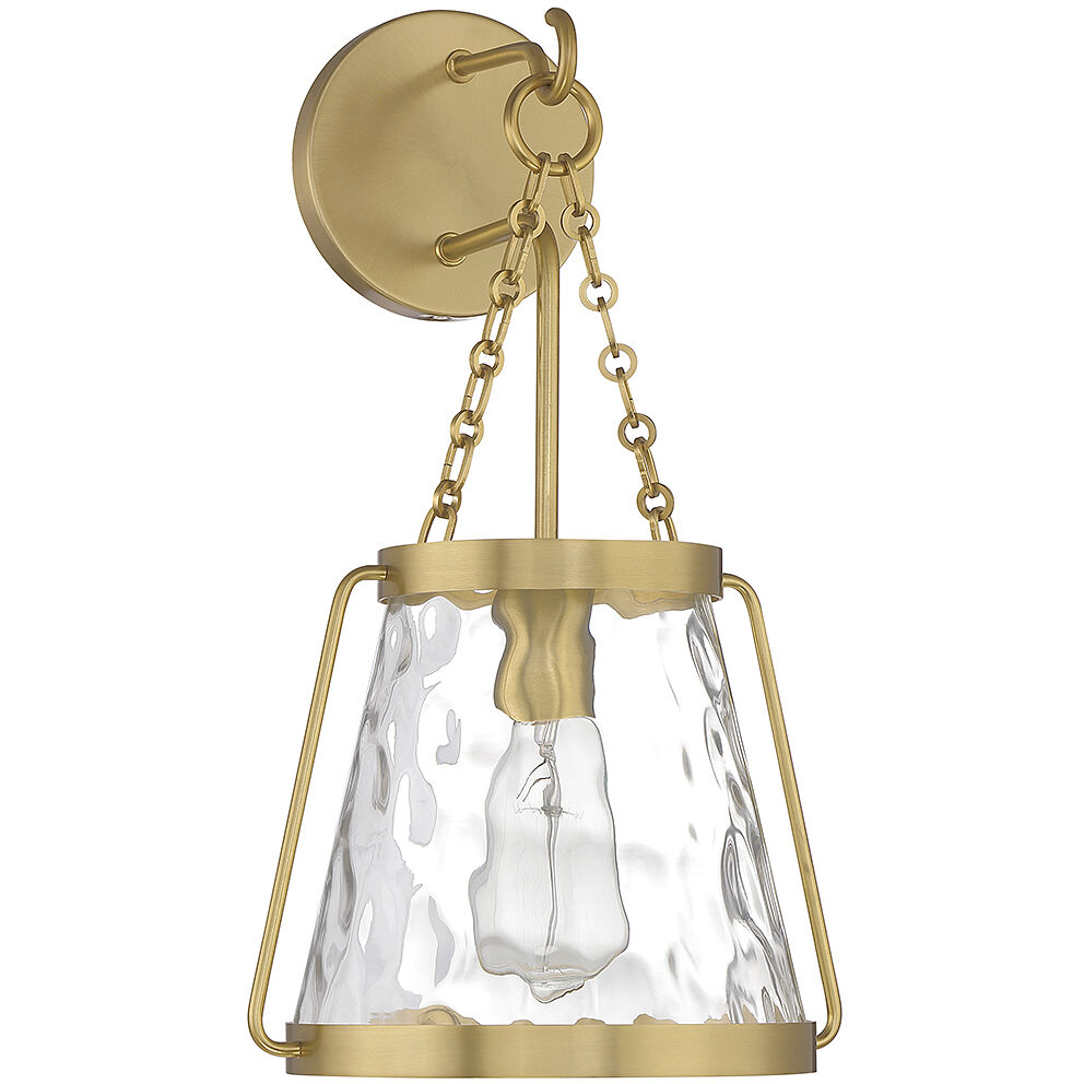 Crawford 1 Light 10 inch Warm Brass Wall Sconce Wall Light