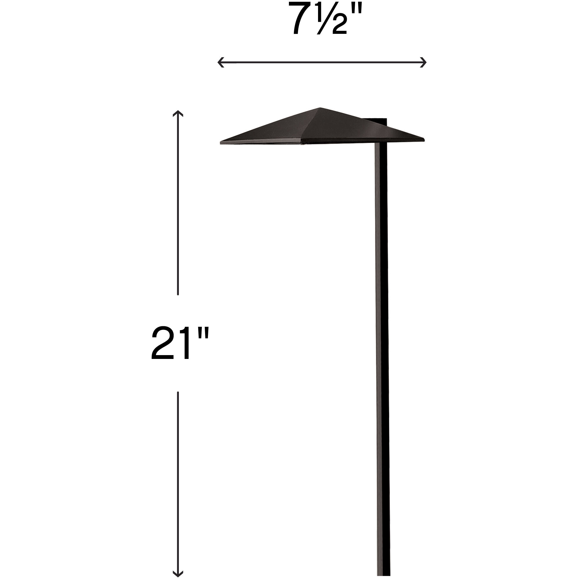 Estate Series Harbor 12v 1.50 watt Satin Black Landscape Path Light
