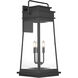 Boone 4 Light 32 inch Matte Black Outdoor Wall Lantern