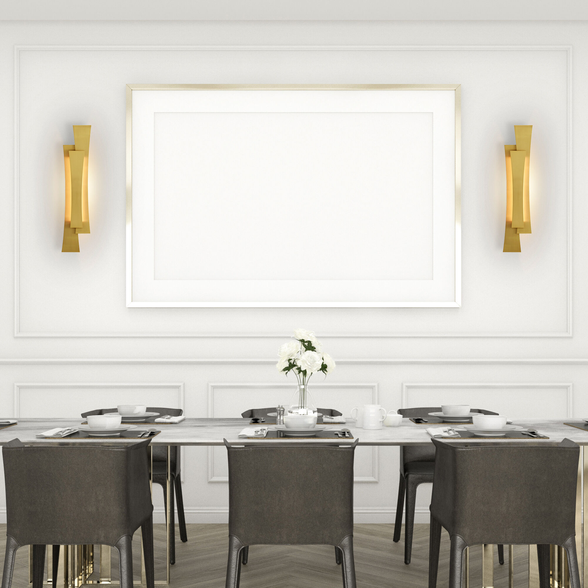 Candora LED 24 inch Brass Vanity Light Wall Light