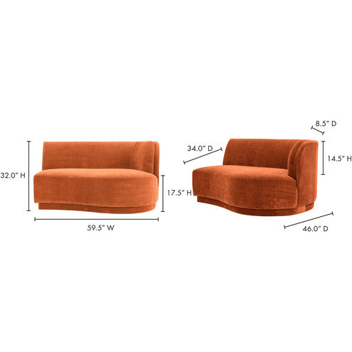 Yoon Red Chaise, Right