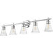 Belle 5 Light 42 inch Chrome Bath Vanity Light Wall Light