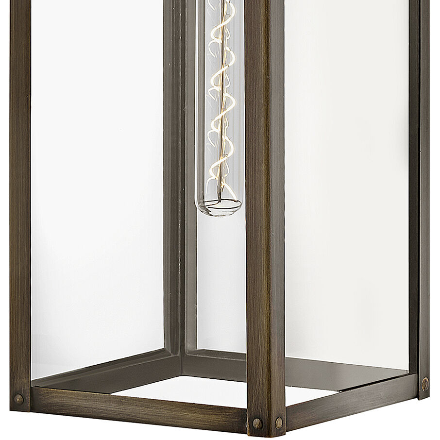 Max Outdoor Wall Mount Lantern in Burnished Bronze, Non-LED