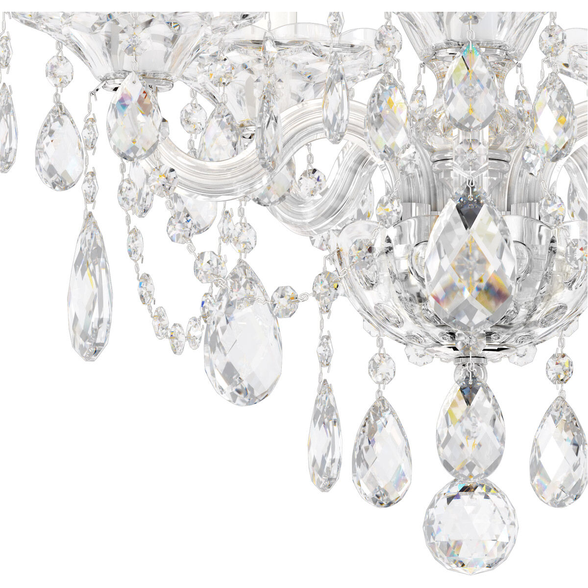 Sterling 5 Light 16 inch Polished Silver Chandelier Ceiling Light in Heritage