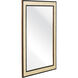 Sana 40 X 30 inch Ivory with Black and Mirror Wall Mirror