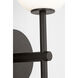 Richard June Sorelle 2 Light 4.5 inch Aged Iron Wall Sconce Wall Light in Standard