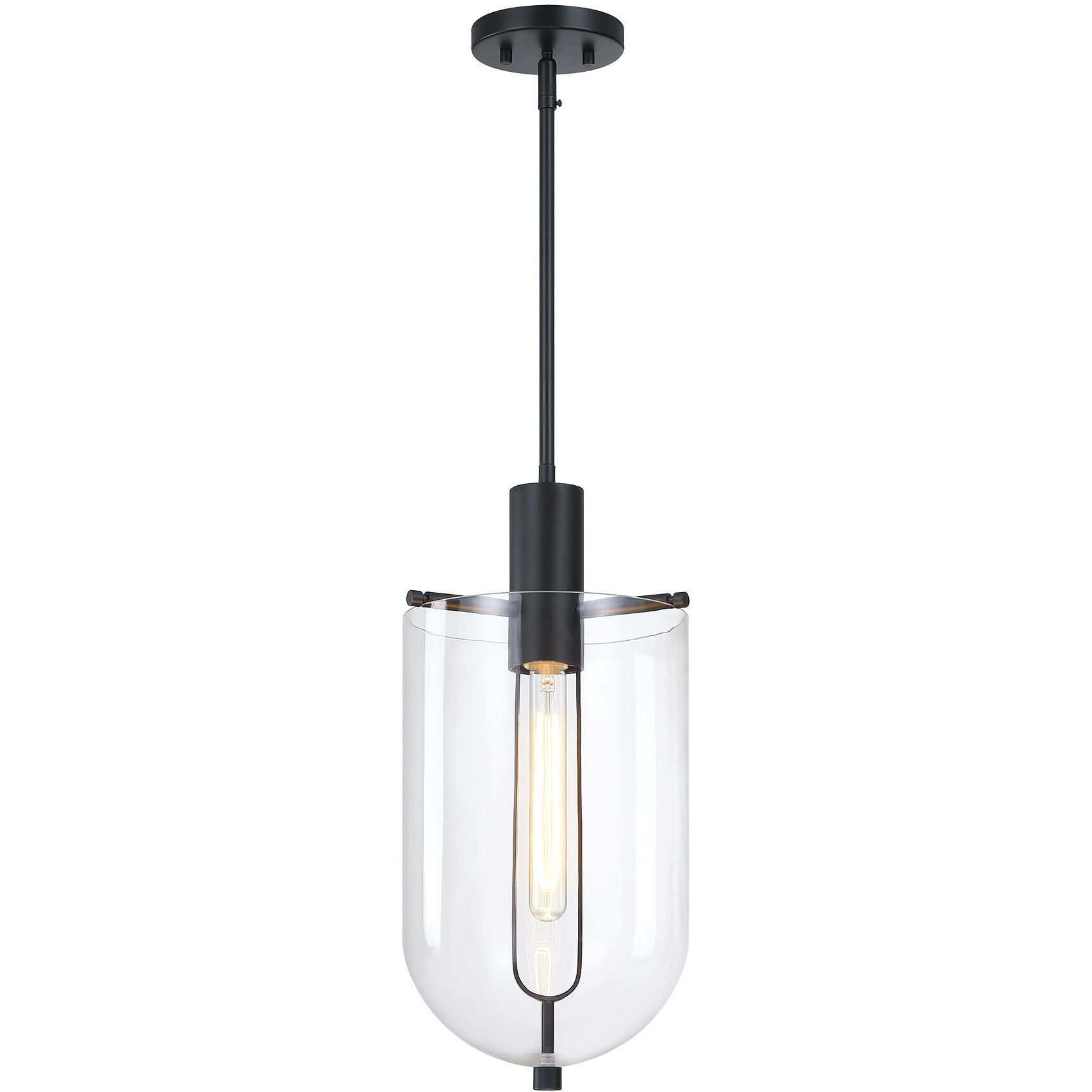 Skylar LED 10 inch Matte Black Down Pendant Ceiling Light