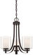 Parsons Studio 3 Light 18 inch Smoked Iron Chandelier Ceiling Light