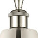Ballston Cone 1 Light 12 inch Polished Nickel Semi-Flush Mount Ceiling Light