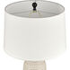 Kari 28 inch 150.00 watt Cream with Matte Black Table Lamp Portable Light