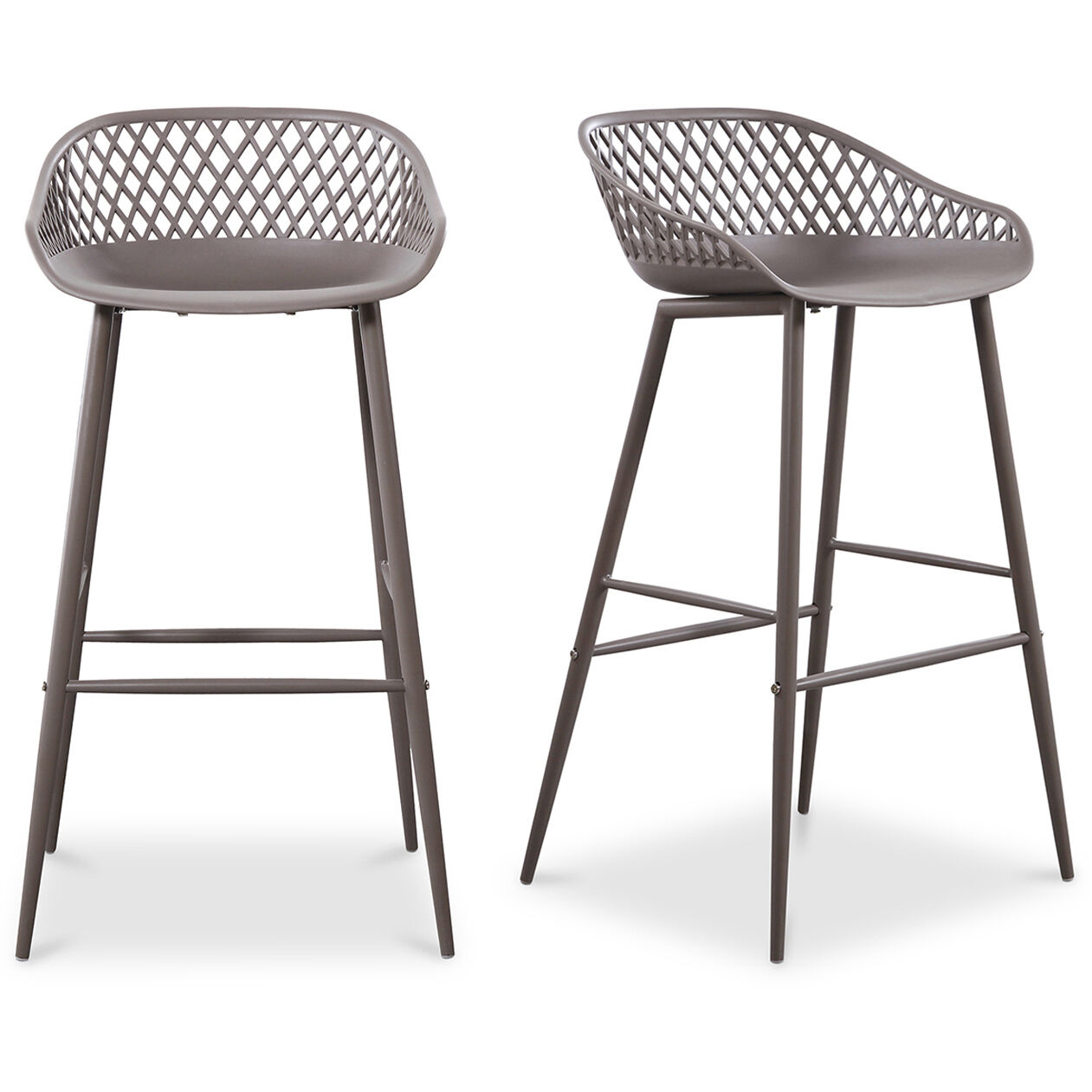Piazza 37 inch Grey Outdoor Barstool