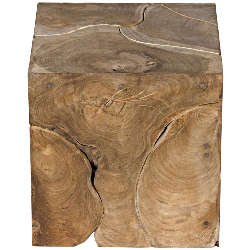 Vert 16 X 16 inch Clear Coat Satin Side Table