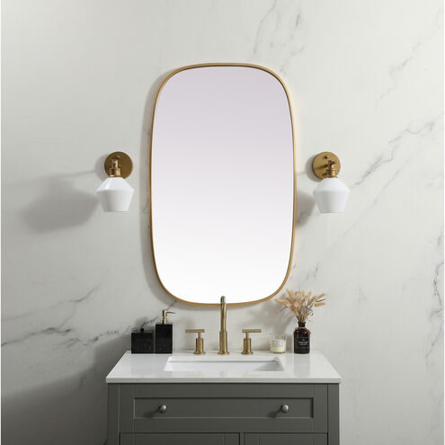 Brynn 40 X 24 inch Brass Mirror in 24 x 40