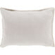 Audrey 26 X 20 inch Light Gray, Metallic - Silver Standard Sham