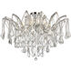Maria Theresa 8 Light 36 inch Chrome Flush Mount Ceiling Light in Royal Cut