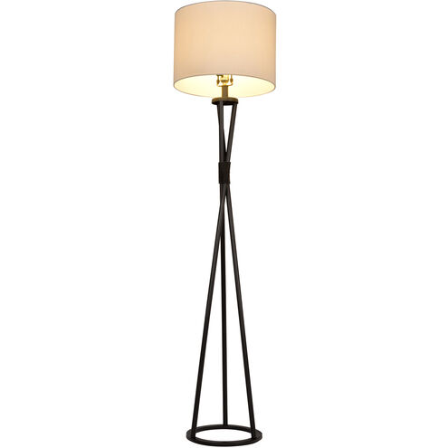 Bejamin 61.75 inch 100 watt Flat Black Floor Lamp Portable Light