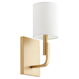Tempo 1 Light 5 inch Aged Brass Wall Sconce Wall Light