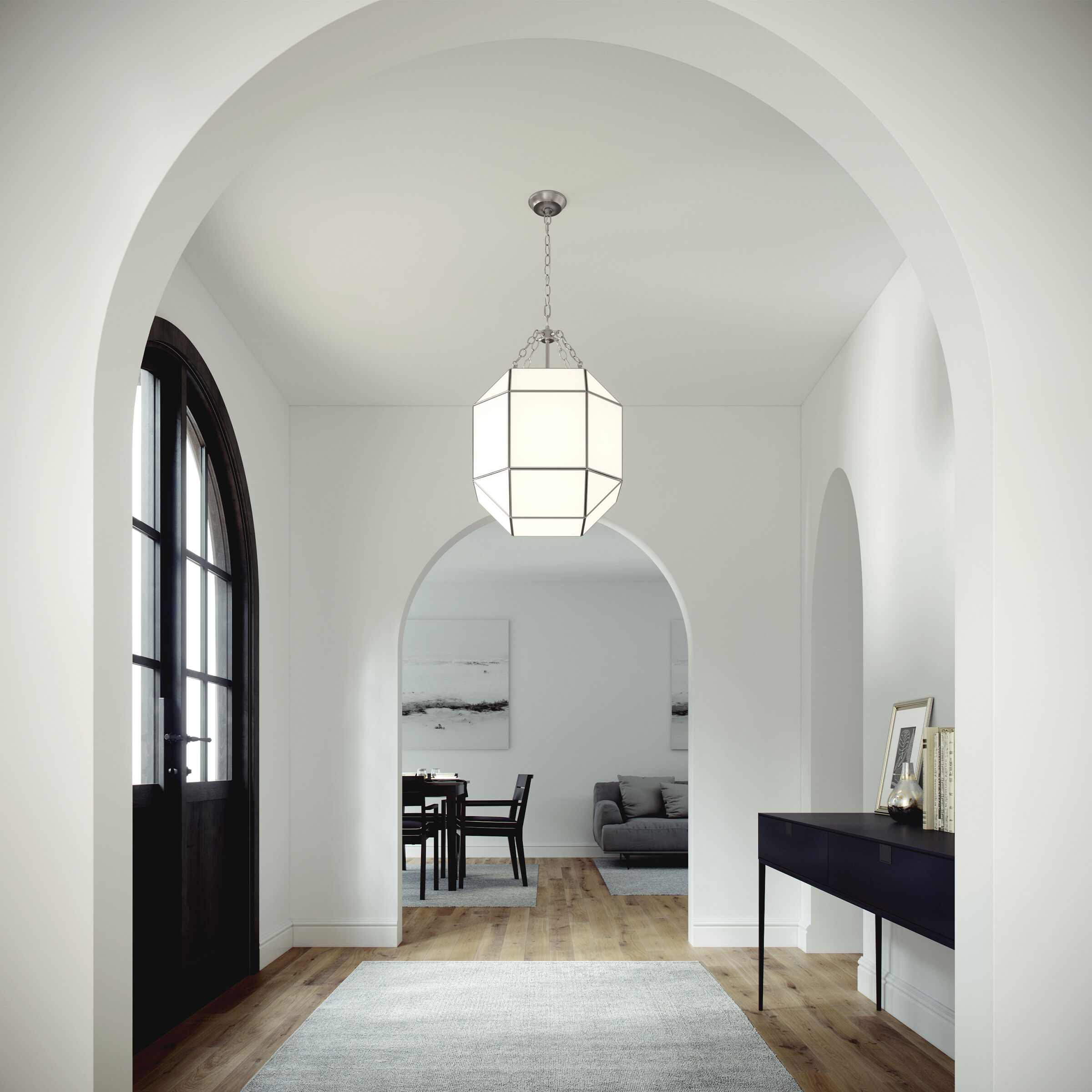 Suzanne Kasler Morrison Pendant Ceiling Light in Antique Brushed Nickel