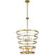 Ventari 8 Light 25 inch Warm Brass Pendant Ceiling Light