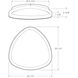 Pyra 1 Light 22 inch Gold Flushmount Ceiling Light
