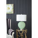 Dimpled 26 inch 60.00 watt Green Table Lamp Portable Light