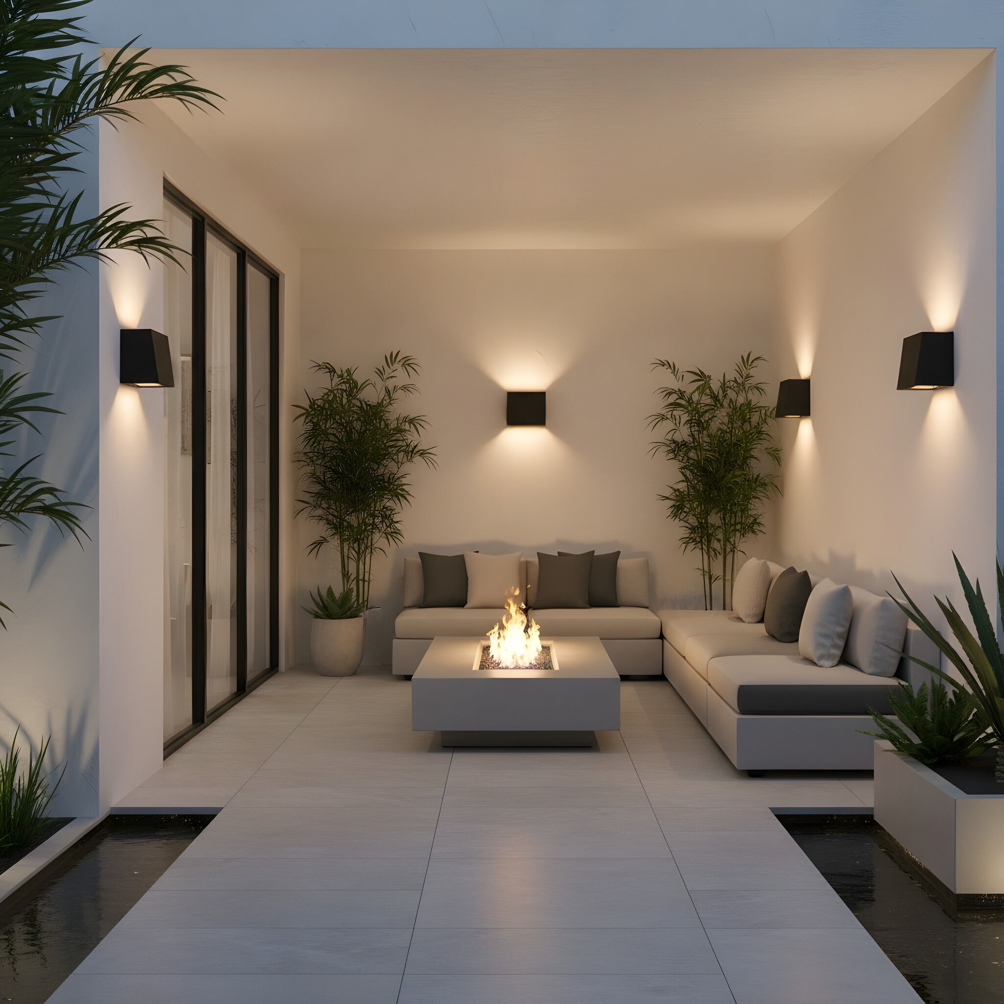 Sean Lavin Kakudo LED 4.63 inch Textured Black Outdoor Wall Lantern