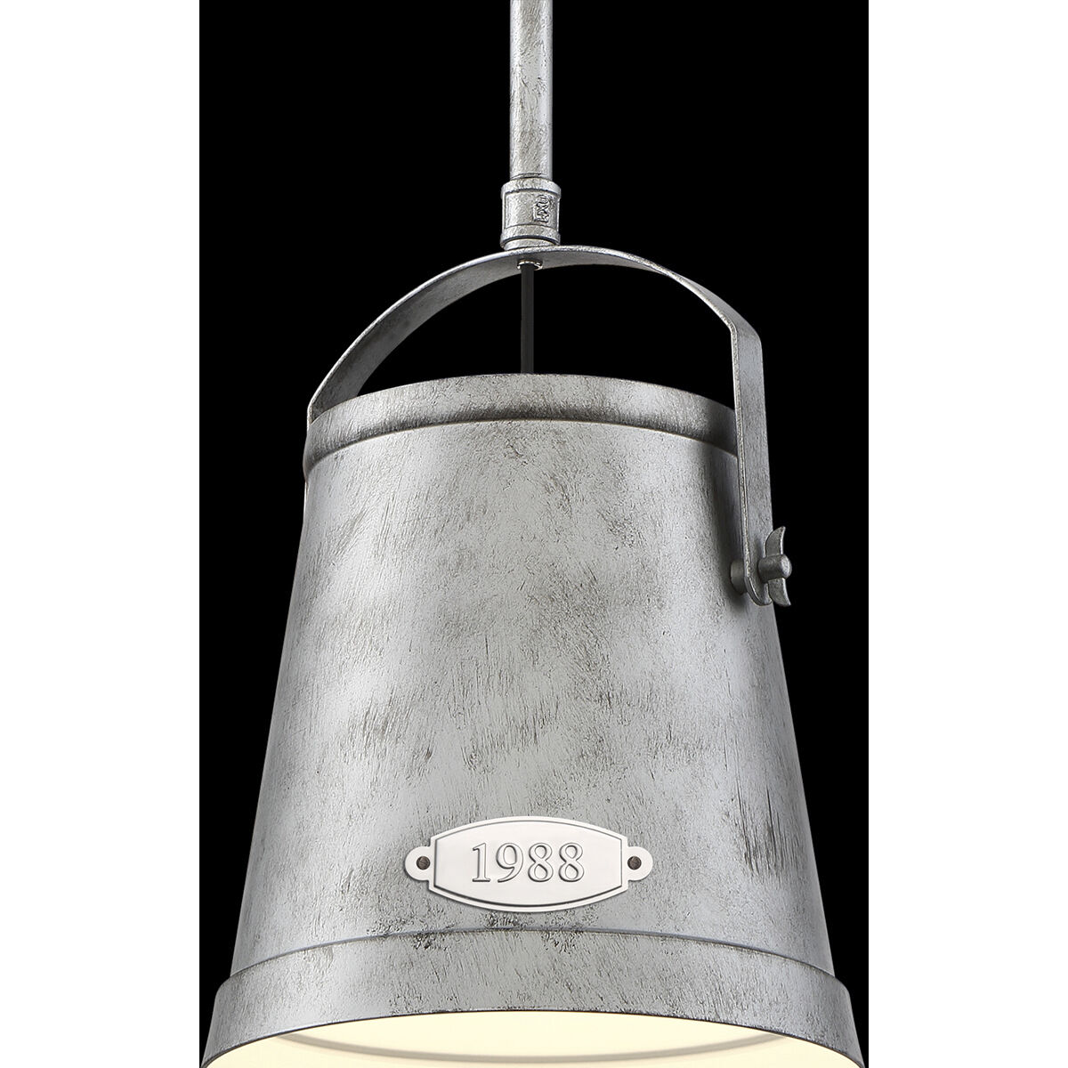 Turin 1 Light 12 inch Antique Silver Pendant Ceiling Light, Small