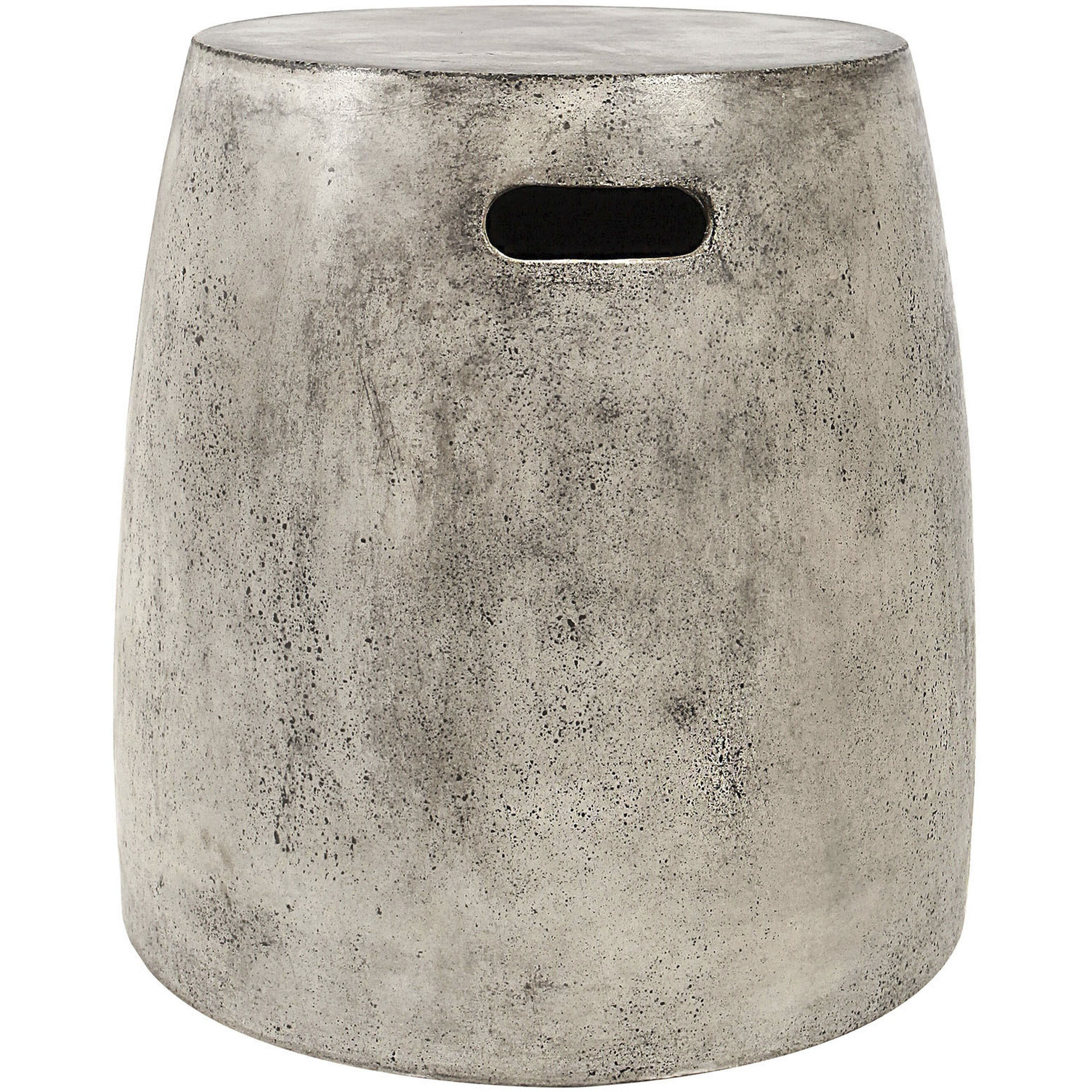 Hive 18 inch Polished Concrete Accent Stool