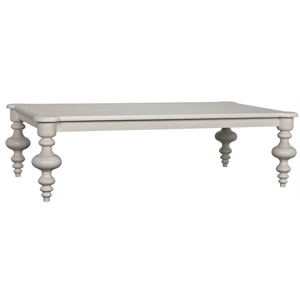Graff 64 X 37.5 inch Solid White Coffee Table