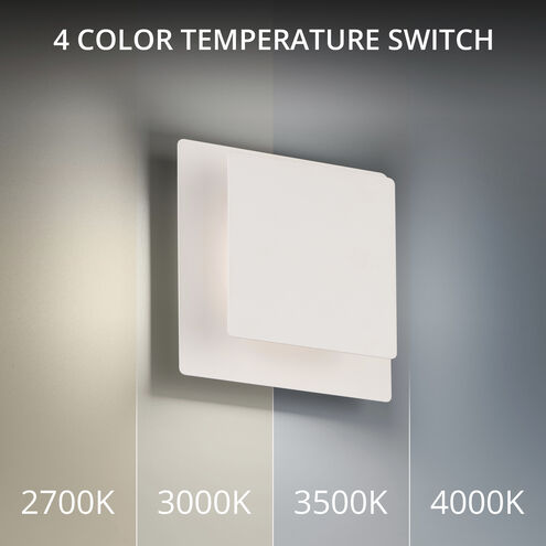 Greet Wall Sconce Wall Light in 3000K, White, dweLED