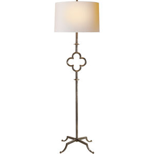 Suzanne Kasler Quatrefoil 68 inch 75.00 watt Aged Iron Floor Lamp Portable Light