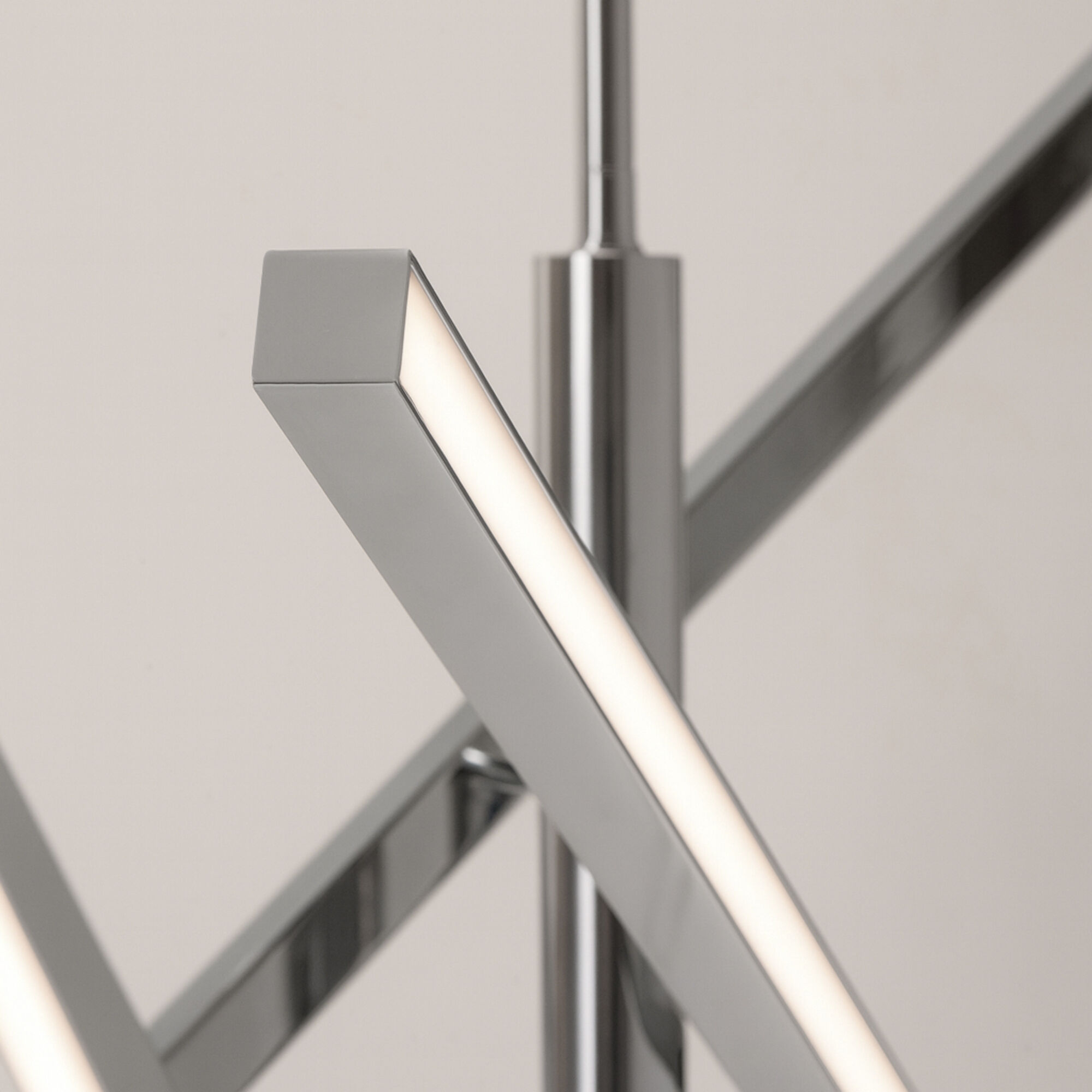 Knoll LED 48 inch Polished Chrome Pendant Ceiling Light