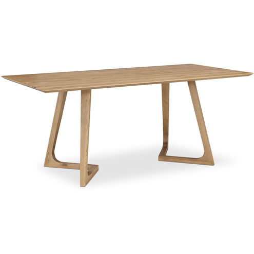Godenza 70.86 X 35.43 inch Natural Dining Table, Rectangular