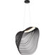 Eco Collection - Madera Family 23.75 inch Matte Black Pendant Ceiling Light in Black Wood, EVOLV