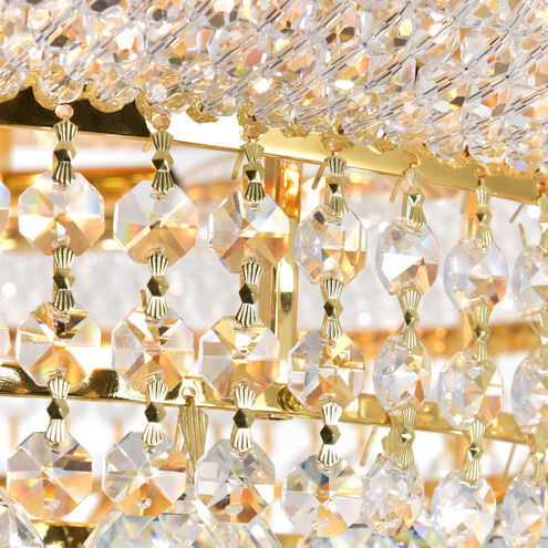 Empire 18 Light 28 inch Gold Down Chandelier Ceiling Light