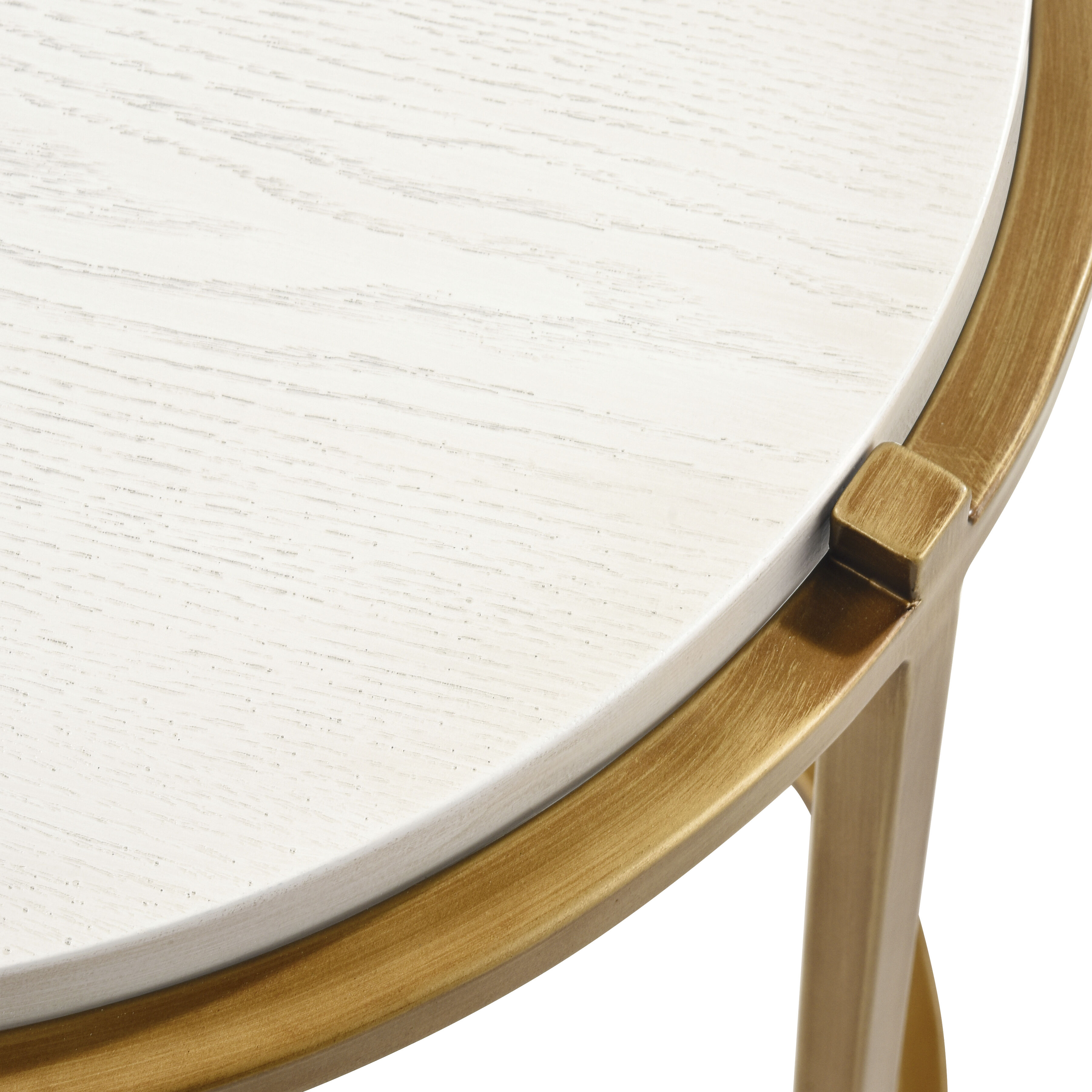 Solen 24.25 X 21.75 inch Aged Gold Accent Table