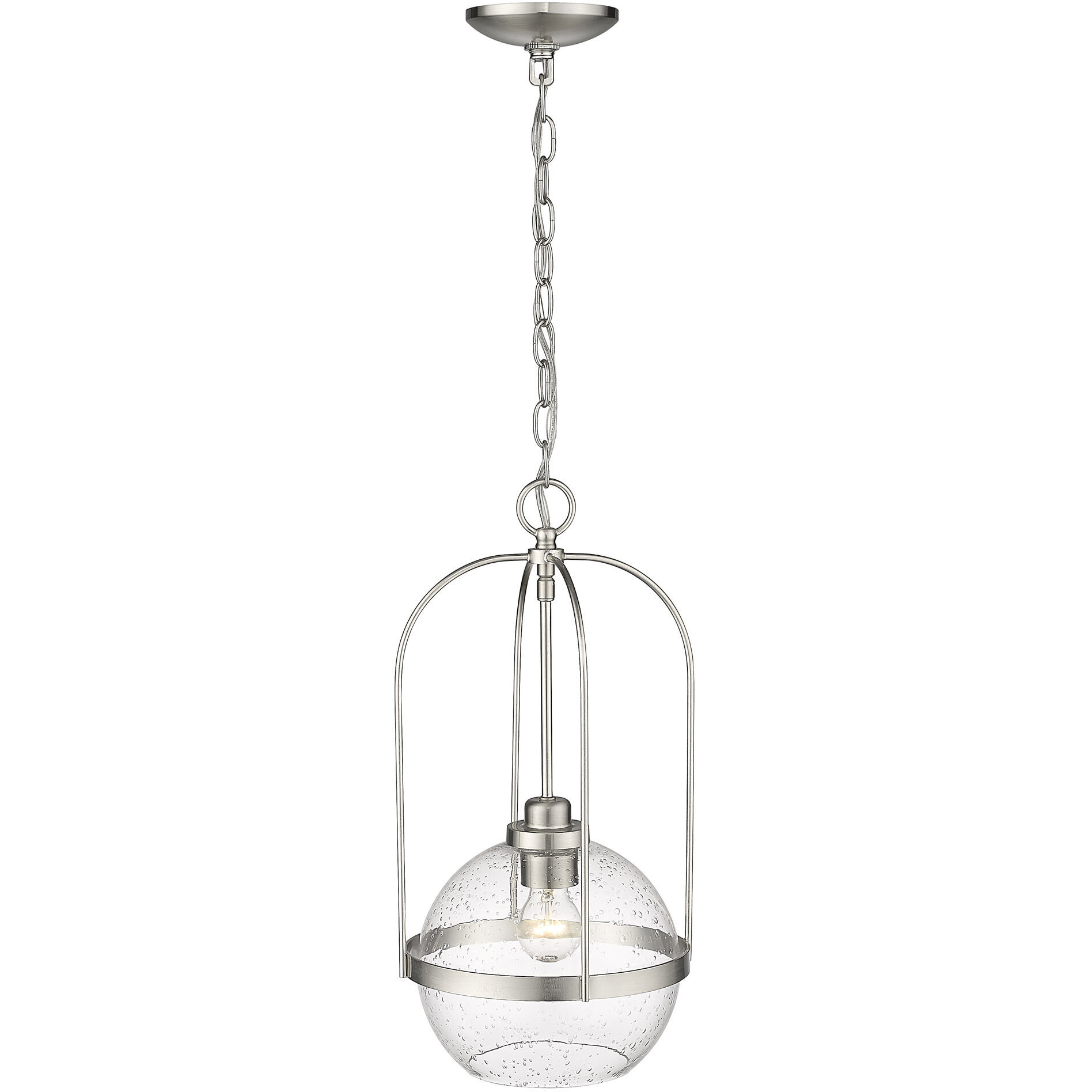 Devonshire 1 Light 10 inch Brushed Nickel Pendant Ceiling Light