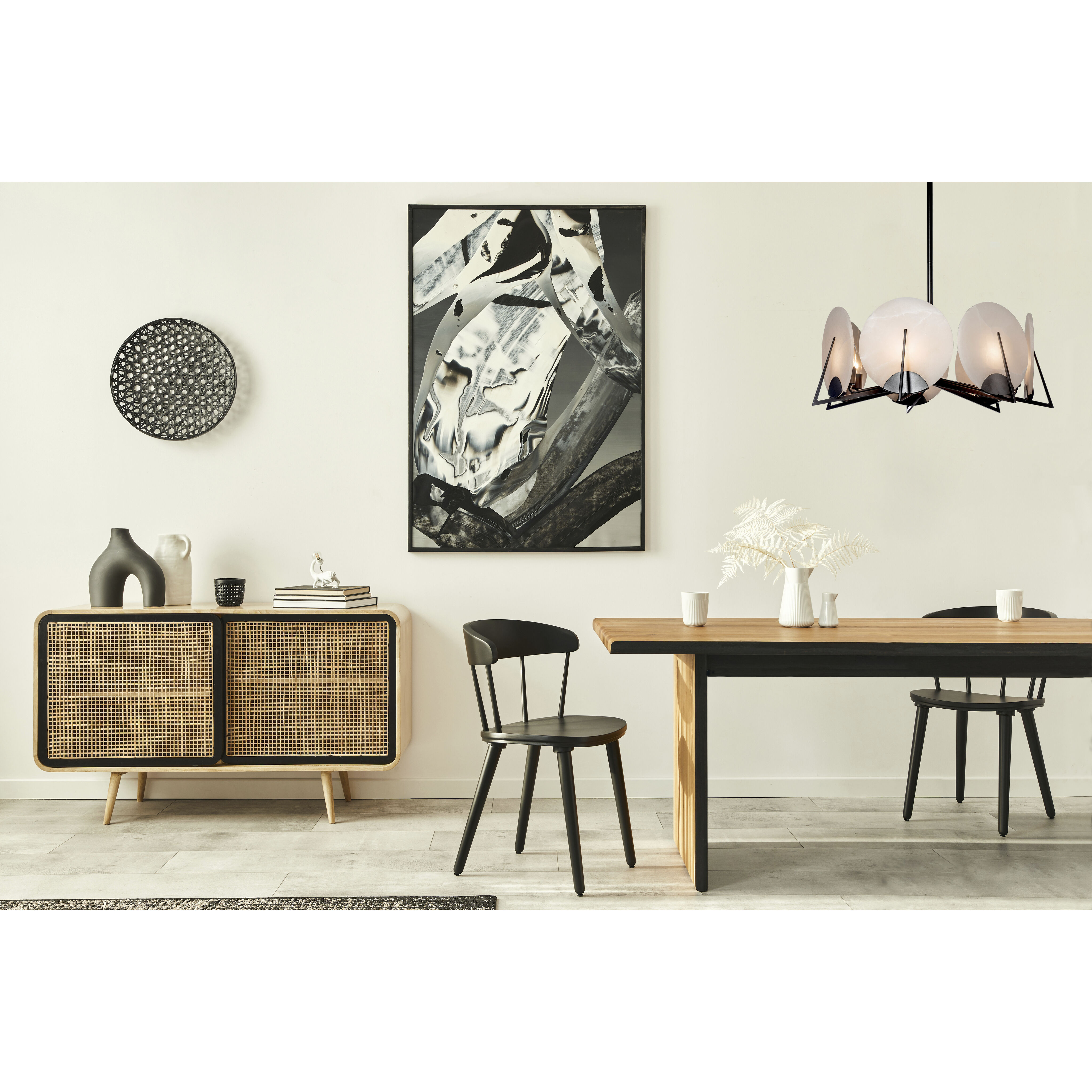 Callisto 7 Light 28.1 inch Ink Pendant Ceiling Light