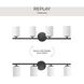 Replay 4 Light 31.13 inch Black Bath Vanity Wall Light