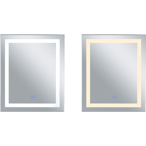 Abril 36 X 29.5 inch Matte White Mirror, Rectangle
