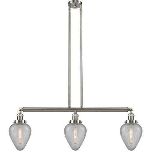Franklin Restoration Geneseo LED 38 inch Brushed Satin Nickel Island Light Ceiling Light, Franklin Restoration