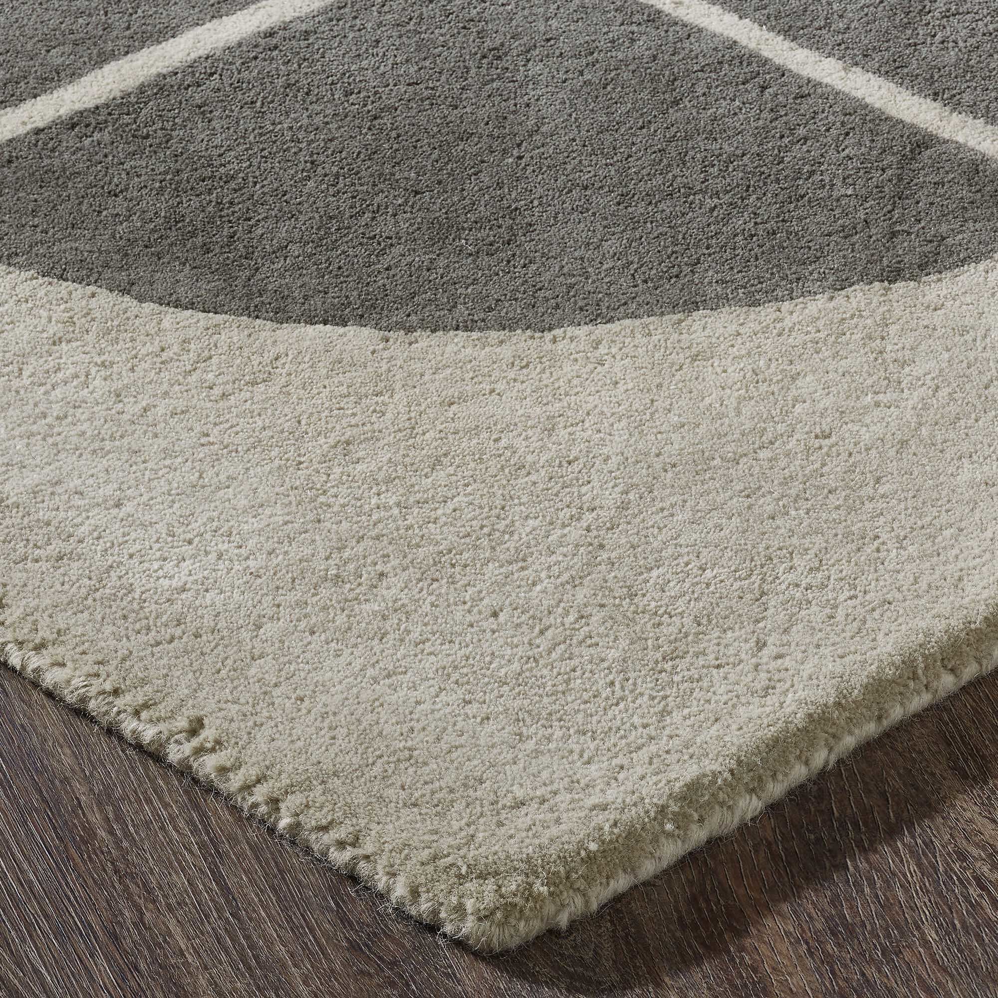 Perseverance 87 X 63 inch Oatmeal and Charcoal Indoor Rug, 5'3" X 7'3"