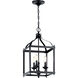 Larkin 3 Light 12 inch Black Indoor Lantern Pendants Ceiling Light