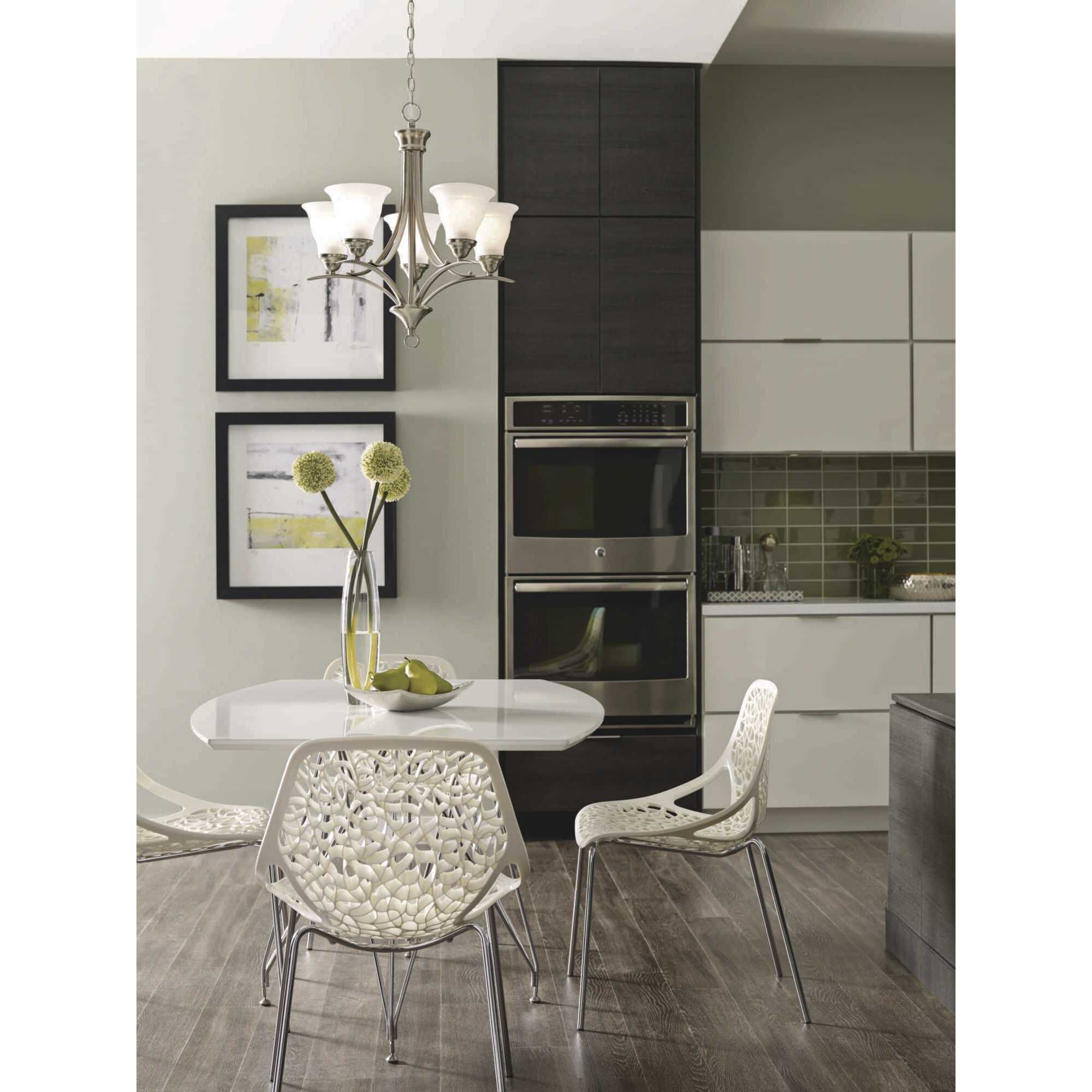 Trinity 5 Light 23 inch Brushed Nickel Chandelier Ceiling Light