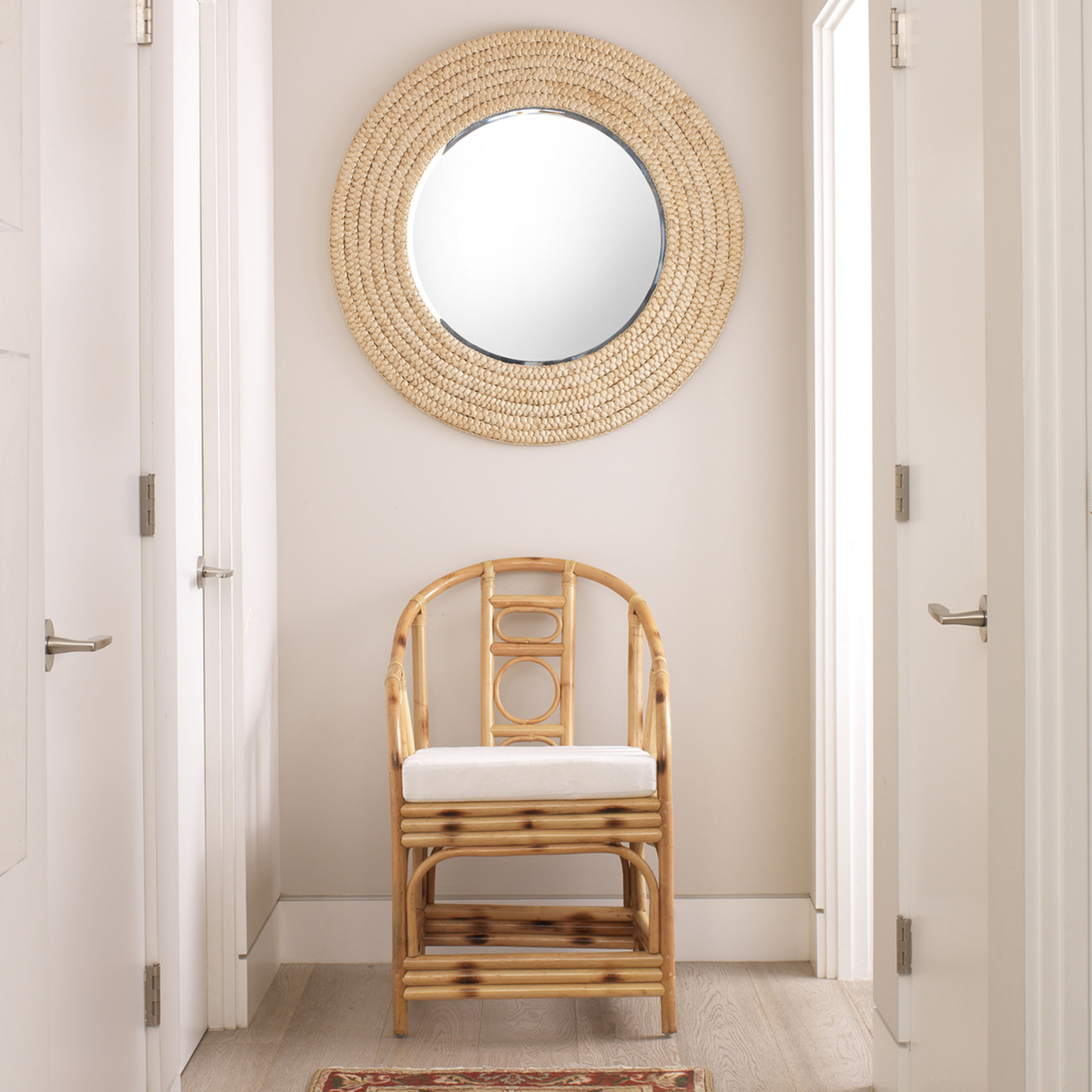 Meadow 36 X 36 inch Natural Seagrass Mirror