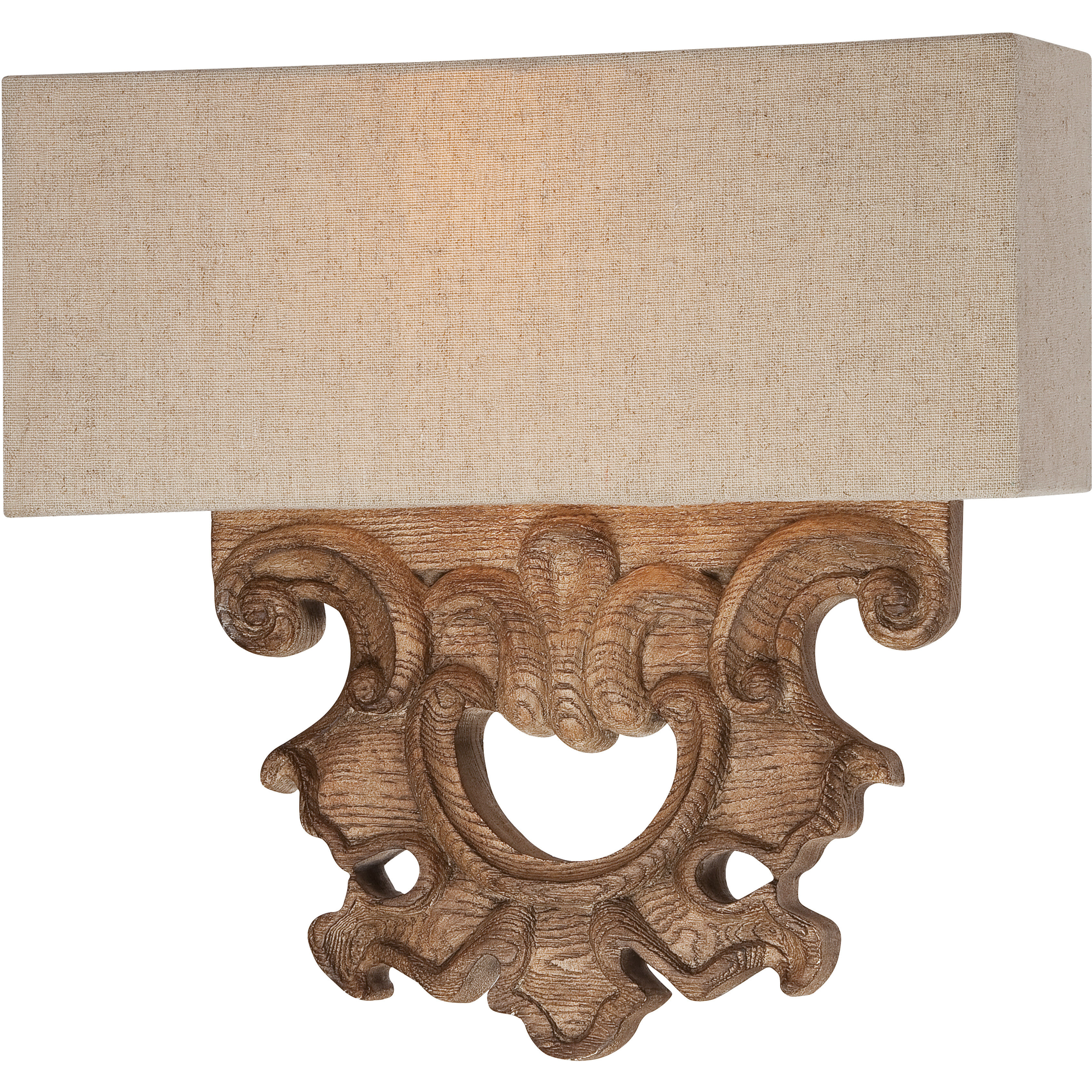 Abbott Place 2 Light 12 inch Classic Oak Patina ADA Wall Sconce Wall Light