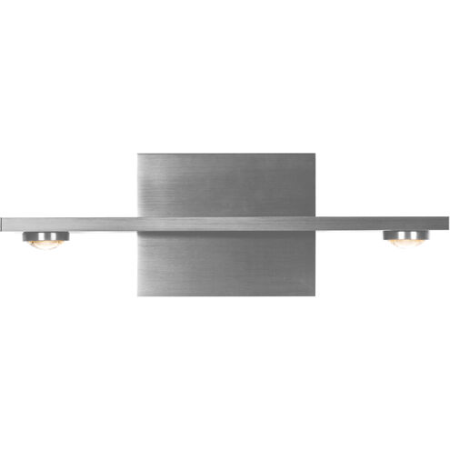 Aurora 2 Light Brushed Aluminum Wall Sconce Wall Light