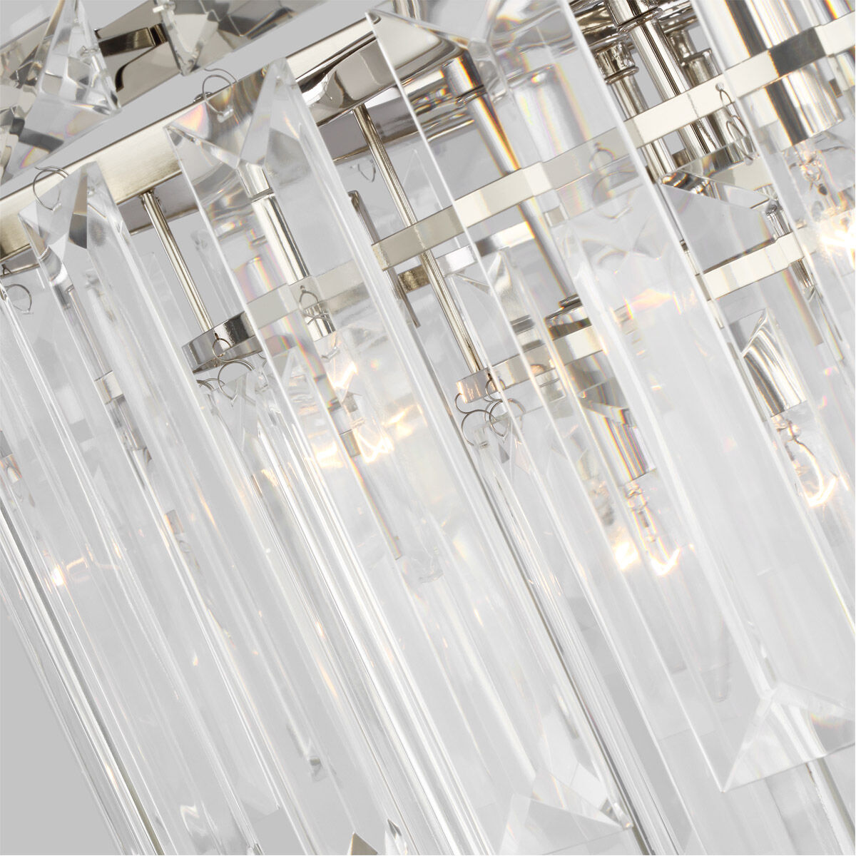 C&M by Chapman & Myers Arden 16 Light 32.88 inch Polished Nickel Chandelier Ceiling Light