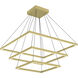 Piazza LED 31.5 inch Brushed Gold Chandelier Ceiling Light