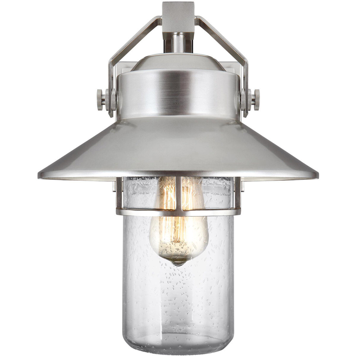 Sean Lavin Boynton 1 Light 12.88 inch Painted Brushed Steel Outdoor Wall Lantern